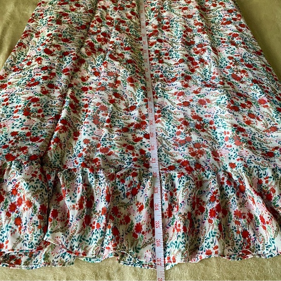 KENDALL & KYLIE Floral Maxi Ruffle Skirt - Size L - Picture 5 of 8